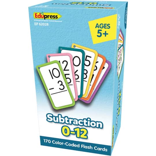 Edupress&#x2122; Subtraction All Facts 0-12 Flash Cards